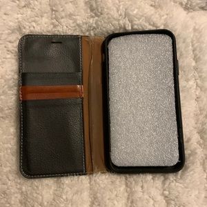 Leather IPhone X case